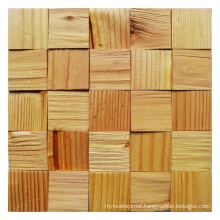 Chinese Style Bumpy Surface Manufacturing Kitchen Wood Mosaic Tile Squares